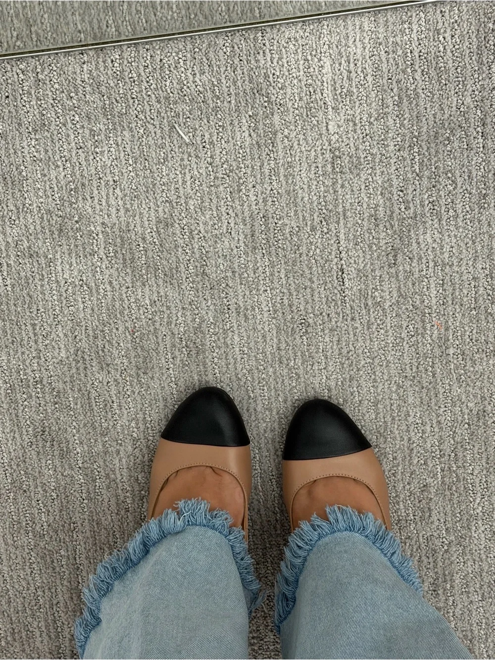 Naturalizer Two-Tone Tan and Black Slingback Pumps